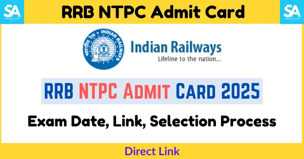 RRB NTPC Admit Card 2025