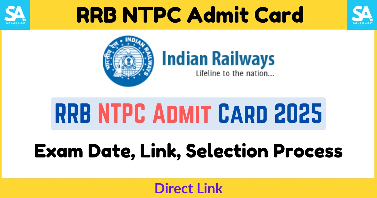 RRB NTPC Admit Card 2025