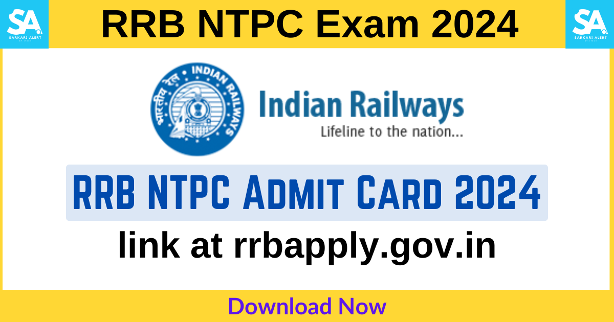 RRB NTPC Admit Card 2024